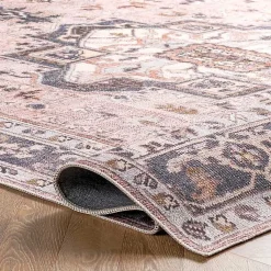 Kirklands Home Area Rugs|Sasha Medallion Washable Area Rug, 4x6
