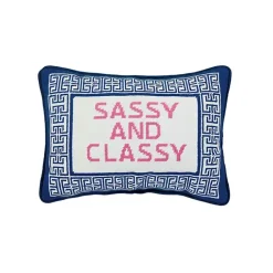 Best Sassy and Classy Needlepoint Throw Pillow Pillows