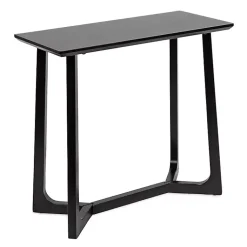 Kirklands Home Console Tables|Satin Olivia Console Table Black