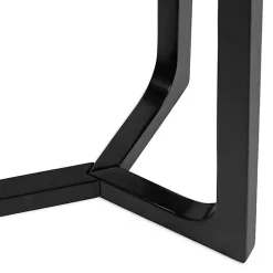 Kirklands Home Console Tables|Satin Olivia Console Table Black