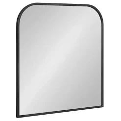 Kirklands Home Decorative Mirrors|Satin Wide Arch Wall Mirror Black