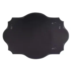 Kirklands Home Decorative Mirrors|Scalloped Rectangular Frameless Wall Mirror