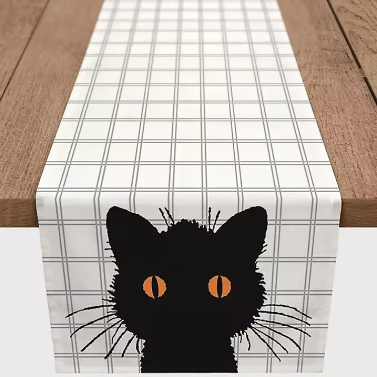 Scaredy Cat Table Runner, 90 in. Halloween