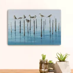 Kirklands Home Canvas Art|Sea Bird Break Canvas Art Print Blue