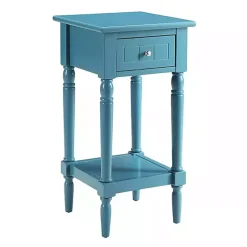 Kirklands Home Accent & End Tables|Sea French Country Square Accent Table Blue