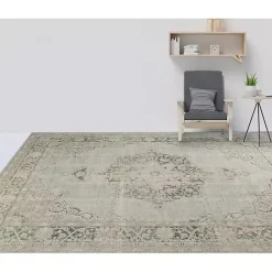 Kirklands Home Area Rugs|Sea Vintage Medallion Area Rug, 7x10 Green