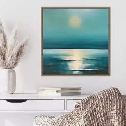Kirklands Home Canvas Art|Sea Sunrise Framed Canvas Art Print
