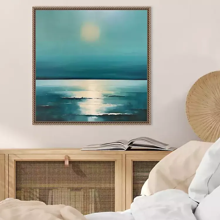 Kirklands Home Canvas Art|Sea Sunrise Framed Canvas Art Print