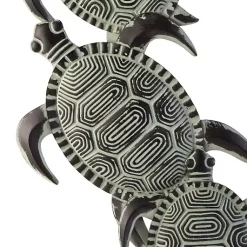 Kirklands Home Wall Plaques|Sea Turtle Metal Plaque Black