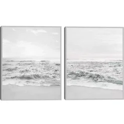 Kirklands Home Framed Art|Seafoam Gentle Tides 2-pc. Framed Wall Art Set