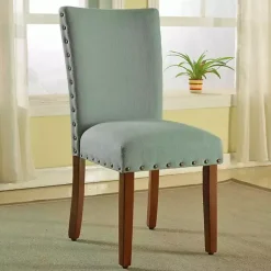 Kirklands Home Dining Chairs|Seafoam Parsons Chairs, Set of 2 Green