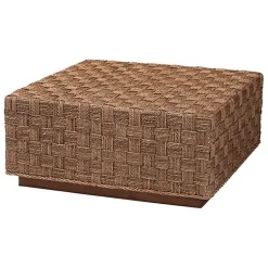 Kirklands Home Coffee Tables|Seagrass Wrapped Coffee Table Brown