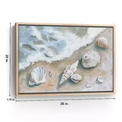 Kirklands Home Canvas Art|Seashells by the Seashore Framed Canvas Art Print
