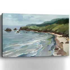 Kirklands Home Canvas Art|Seaside Cliffs Giclee Canvas Art Print, 60x40 in.