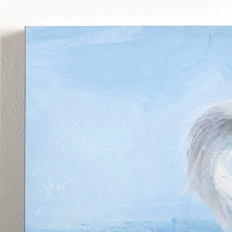 Kirklands Home Canvas Art|Seaside Egret Canvas Art Prints, Set of 2