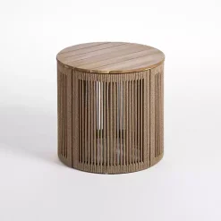 Kirklands Home Outdoor Tables|Seaside Outdoor Accent Table Brown