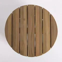 Kirklands Home Outdoor Tables|Seaside Outdoor Accent Table Brown