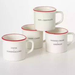 Online Seasonal Sweets Mugs, Set of 4 Christmas Dining & Entertaining