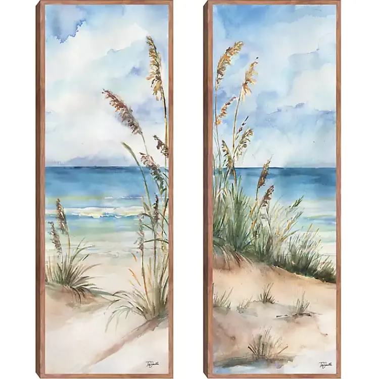 Kirklands Home Canvas Art|Seaview Panel I & II 2-pc. Canvas Art Print Set Blue