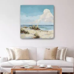 Kirklands Home Canvas Art|Secret Sands Shoreline Canvas Art Print Blue