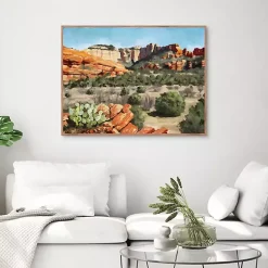 Kirklands Home Canvas Art|Sedona Framed Canvas Art Print
