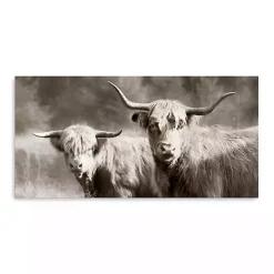 Kirklands Home Canvas Art|Sepia Hairy Highland Canvas Art Print