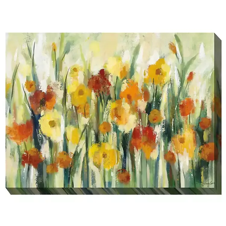 Kirklands Home Outdoor Wall Decor|September Flowers Outdoor Canvas Art Print