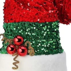 Best Sequin Santa Hat Tree Topper Christmas Ornaments