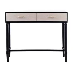 Kirklands Home Console Tables|Serena 2-Drawer Console Table Black