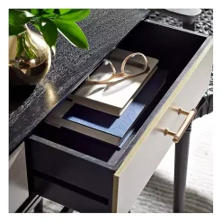 Kirklands Home Console Tables|Serena 2-Drawer Console Table Black