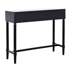 Kirklands Home Console Tables|Serena 2-Drawer Console Table Black