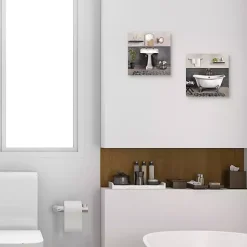 Kirklands Home Canvas Art|Serene Bath 2-pc. Canvas Art Print Set