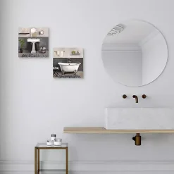 Kirklands Home Canvas Art|Serene Bath 2-pc. Canvas Art Print Set