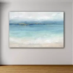 Kirklands Home Canvas Art|Serene Sea Landscape Giclee Canvas Art Print Blue