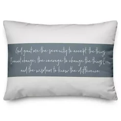 Online Serenity Prayer Striped Pillow Pillows