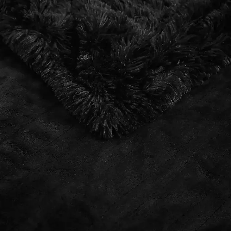 New Serta Shaggy Faux Fur Heated Throw Blankets & Throws