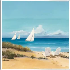 Kirklands Home Canvas Art|Setting Sail Framed Canvas Art Print