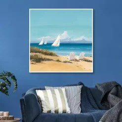 Kirklands Home Canvas Art|Setting Sail Framed Canvas Art Print