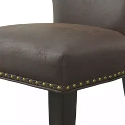 Kirklands Home Dining Chairs|Sevana Faux Leather Dining Chairs, Set of 2 Brown