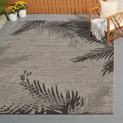 Kirklands Home Outdoor Rugs|Shaded Palms Captiva Outdoor Area Rug, 5x7