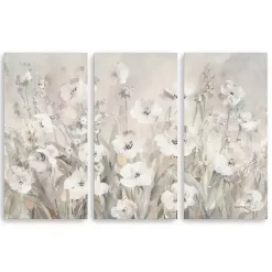 Kirklands Home Canvas Art|Shades Of White Canvas Art Prints, Set of 3