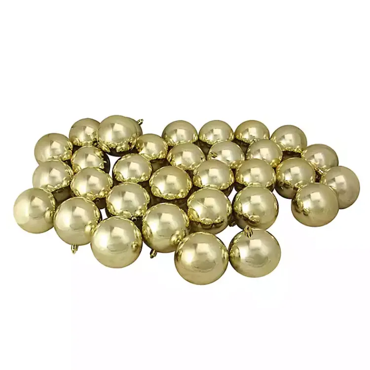 Outlet Shatterproof Shiny 32-pc. Ornaments Christmas Ornaments