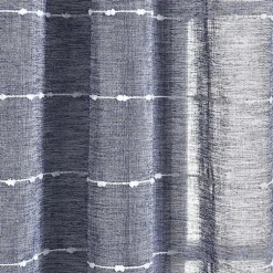 Kirklands Home Curtains & Drapes|Sheer Navy Striped Curtain Panel Set, 95 in. Blue