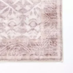 Kirklands Home Area Rugs|Shiva Red Botanical Washable Runner, 2x7