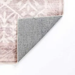 Kirklands Home Area Rugs|Shiva Red Botanical Washable Area Rug, 5x8