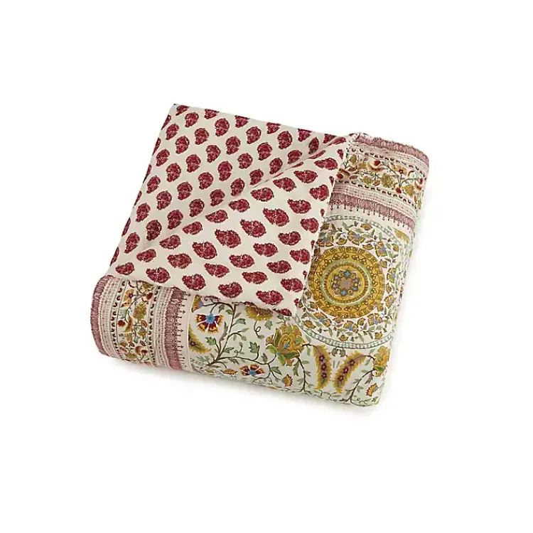 Kirklands Home Comforters|Shyla Yellow Vinework Queen 5-pc. Comforter Set