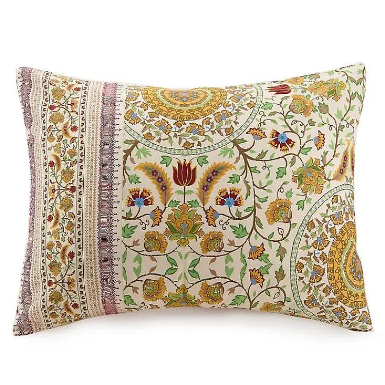 Kirklands Home Comforters|Shyla Yellow Vinework Queen 5-pc. Comforter Set