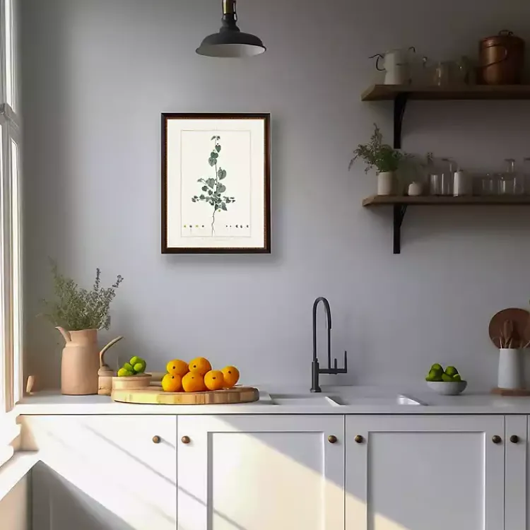 Kirklands Home Framed Art|Sida Greenery Black Beaded Framed Art Print