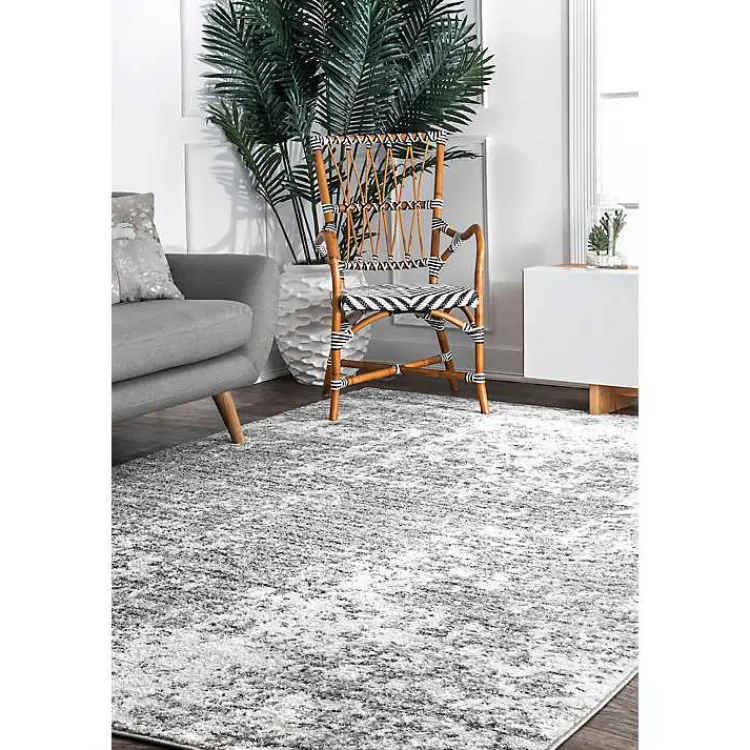 Kirklands Home Area Rugs|Silver Deena Abstract Area Rug, 7x9
