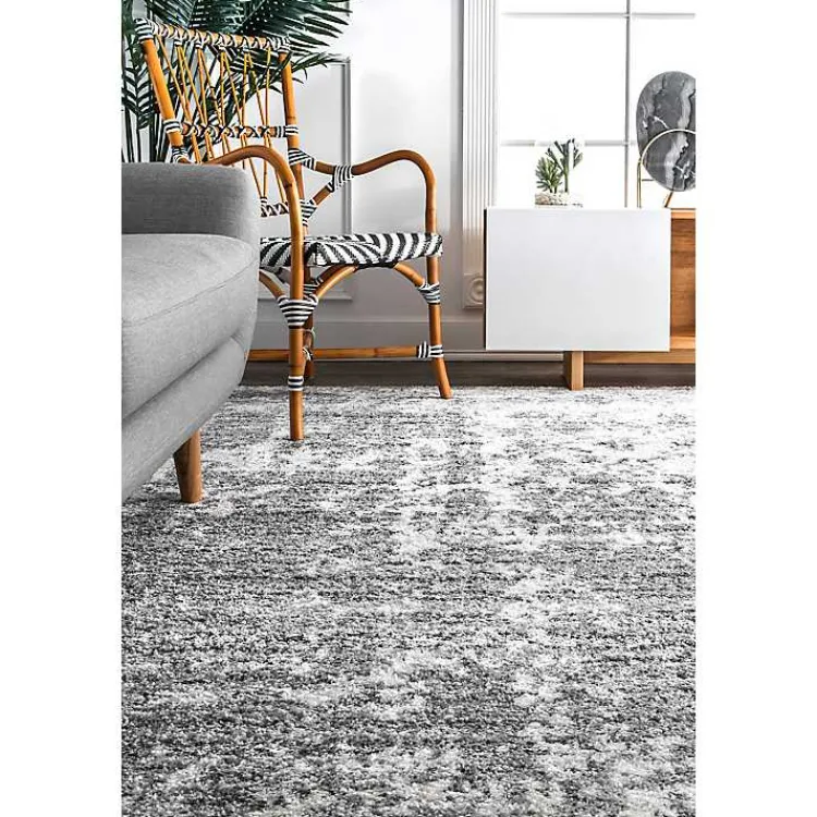 Kirklands Home Area Rugs|Silver Deena Abstract Area Rug, 7x9